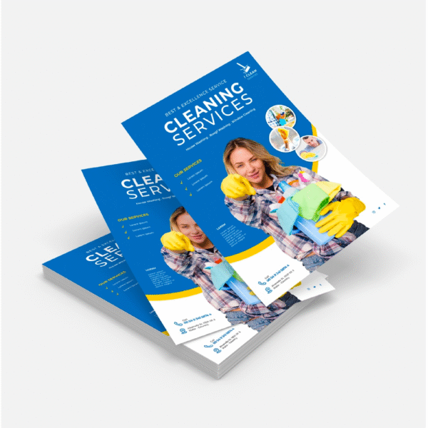 3000 A5 Glossy Flyers – 170gsm Paper, Real Size Printing