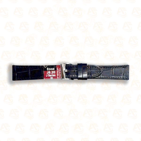 J-8 Croco Slim Leather Straps – Easy Self-Fix (18–24mm)