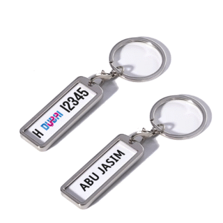 Shiny Steel Key Chain – Double-Sided Custom Print - Ahsa Flow