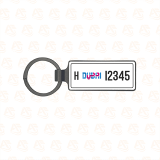 Custom Black Metal Key Chain – One Side Printing - Ahsa Flow
