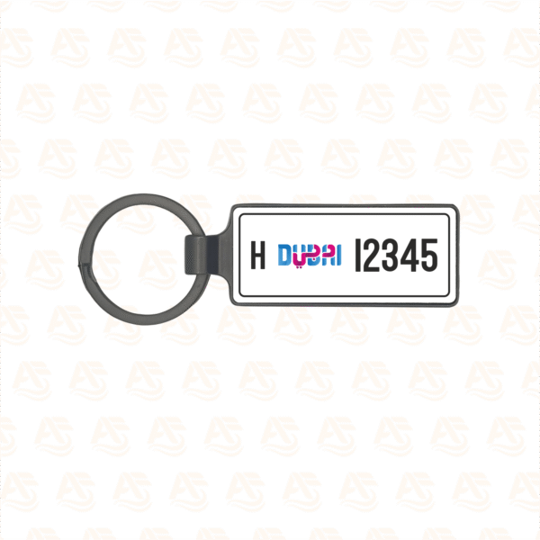 Custom Black Metal Key Chain – One Side Printing - Ahsa Flow